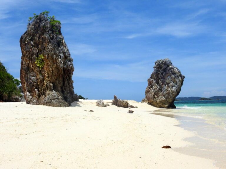 Beautiful Rock Formation in Malcapuya Island